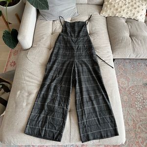 Moon River Plaid Jumpsuit (M)